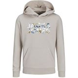 JACK&JONES JUNIOR Jjejeff Corp Logo Sweat Hood Noos Jnr, Moonbeam/detail: bloem, 152 cm