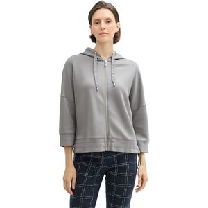 TOM TAILOR Sweatjack voor dames, 10921 - Explicit Grey, L