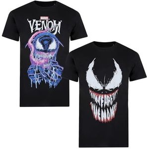 Marvel Heren Venom Pack A T-Shirt, Multi, Medium