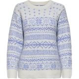 Onlxmas Nordic Ls O-Neck KNT, cloud dancer, M