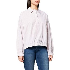 Comma CI Damesblouse, 87j1 bruin jacquard, 34