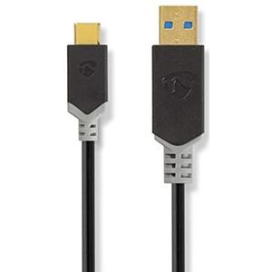 Nedis USB-C naar USB-A kabel - USB3.0 - tot 3A / zwart - 1 meter