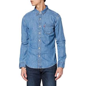 Levi's Sunset 1 Pocket Slim vrijetijdshemd, Cotton Tencel Mid Worn, S