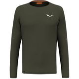 SALEWA - Pedroc Dry Long Sleeve Tee - T-shirt - Zwart - Gerecycled Polyester