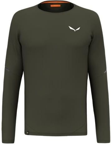 SALEWA - Pedroc Dry Long Sleeve Tee - T-shirt - Zwart - Gerecycled Polyester