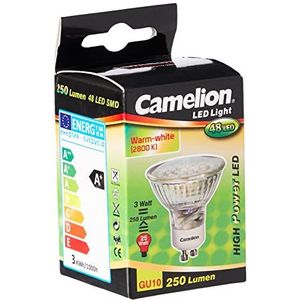 Camelion LED spaarlamp 48-LED SMD 3 Watt GU10 (250 lumen) (39920024)