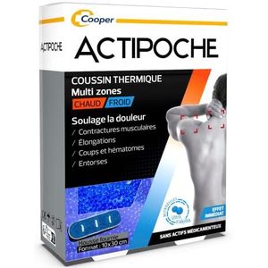 ACTIPOCHE - Thermokussen - thermotherapie - spierspanning en gewrichtspijn - multizone - microparels - 1 eenheid