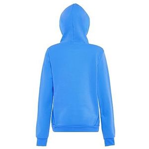 Ucy Modieuze trui hoodie voor dames polyester zacht blauw maat S, Zacht blauw, S