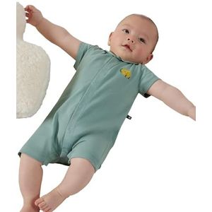 Petit Bateau Uniseks baby combicourt, groen, 6 Maanden