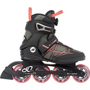 K2 Skates dames inlineskates ALEXIS 80 BOA, grijs - koraal, 30G0317.1.1.090