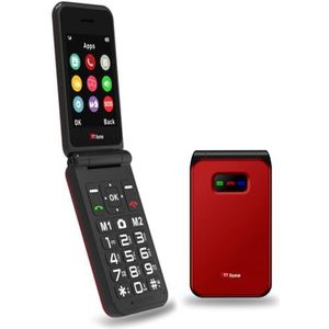 TTfone - TT760 - Mobiele Telefoon - Rood - Grote Toetsen - Noodhulpknop