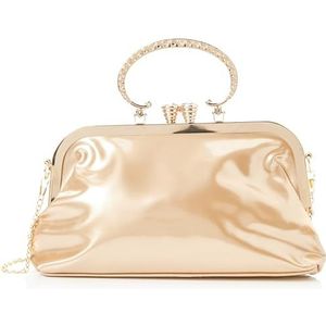 FELIPA Dames handtas clutch, goud, goud, Eén Maat