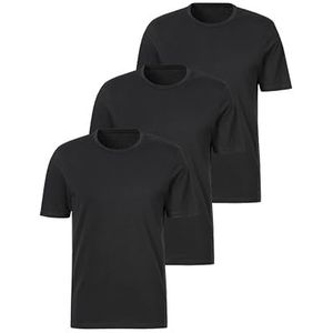 s.Oliver Heren T-shirt (verpakking van 3 stuks), 3 x zwart, XXL