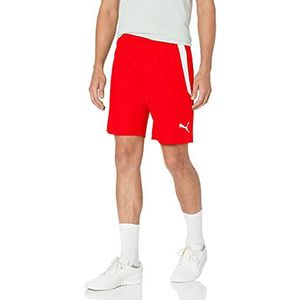 PUMA Men's Teamliga Shorts, Red/White, Small