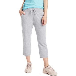 Hanes French Terry Pocket Capri voor dames, Licht staal, M