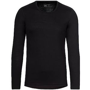 Sportshirt - Zwart - 80% Wol, 20% Polyamide - Lange Mouwen