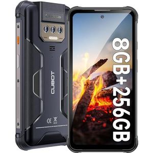 CUBOT KingKong Power - 6,5"" FHD+ smartphone, 8 GB en 256 GB, 48 MP drievoudige camera, 10600 mAh batterij, Android 13, OctaCore-processor, kleur zwart