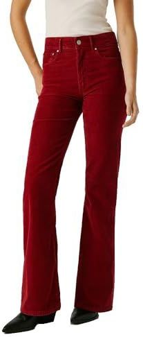 Pepe Jeans - WILLA - Corduroy Broek - Rood - Hoge Taille Flare