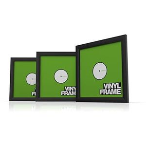Glorious Vinyl Frame Set Zwart - 3x vinyl cover frames voor 12"" platen, eenvoudig te bevestigen en te vervangen, verstelbare bevestiging, zwart