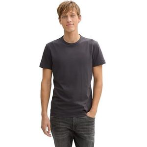 TOM TAILOR T-shirt voor heren, 10899 - Tarmac Grey, XXL