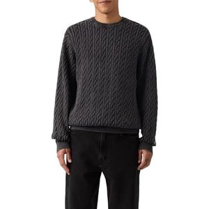 Levi's - LV PRESIDIO - Trui met Ronde Hals - Pirate Black - Kabelpatroon