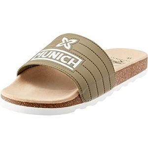 Munich Partypool teenslippers, uniseks, volwassenen, kaki, 43 EU