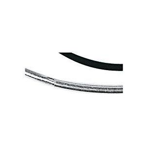 RAYHER 2154322 Rubber Collier, 2 mm diameter, 46 cm, SB-zak 1 stuk, zilver