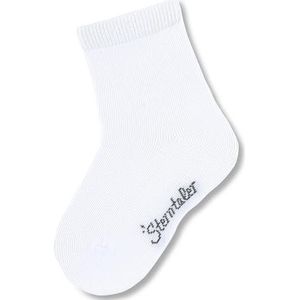 Sterntaler Babysokken voor jongens, effen sokken, wit, 16 EU