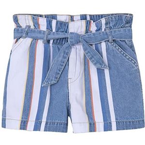 Pepe Jeans Pheebe Shorts voor meisjes en meisjes, Blauw (Denim), 8 Jaar