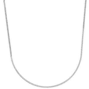 Amor Halsketting 925 Sterling Zilver Unisex Dames Mannen Halsketting, 45 cm, Zilver, Wordt Geleverd In Sieraden Geschenkverpakking, 2017690