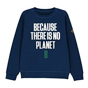 ECOALF, Baderalf kindersweatshirt, katoen, gerecyclede stof, katoenen sweatshirt, kinderen, lange mouwen, basic sweatshirt, Blauw (indigo), 6 años