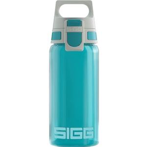 SIGG Viva One Aqua Drinkfles voor kinderen, 0,5 liter, vrij van schadelijke stoffen, met lekvrij deksel, met één hand bedienbare sportdrinkfles