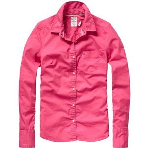 Tommy Jeans Dames lang - normale blouse, roze (297 Carmine), 34