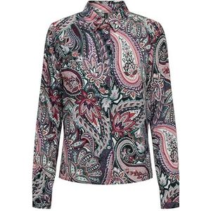 Onlnova Life VIS L/S Maya Shirt AOP, Evergreen/Aop: 594 Chic Paisley, S