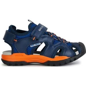 Geox J Borealis Boy C Sandalen voor jongens, Royal Oranje, 35 EU