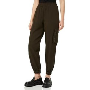 KAFFE Casual broek voor dames, joggingbroek, elastische manchetten, elastische taille, relaxed fit, Forest Night, 38