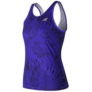 New Balance Dames, Printed Rally Court Tank-Top donkerblauw, goud, S bovenkleding, S