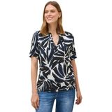 Cecil - Gedessineerde Blouse - Blauw - Dames