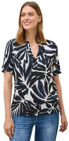 Cecil - Gedessineerde Blouse - Blauw - Dames