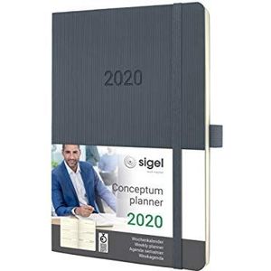 SIGEL C2036 weekkalender 2020, ca. A5, donkergrijs, softcover conceptum - andere modellen
