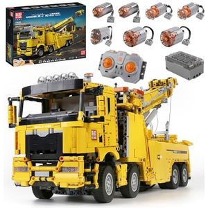 Mould King 17028 Technik sleepwagen, zware belasting, 4883 stuks, afstandsbediening, high-tech kraanwagen, model met 7 motoren, speelgoedset (originele verpakking)