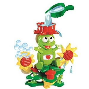 Lexibook IT010 Waterschildpad, schildpadvormige badset, pedagogisch speelgoed voor het eerste ontwaken, grappige animaties en zeepbellen, zuignappen, groen/geel