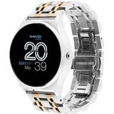 X-WATCH JOLI XW PRO 54059 Smartwatch voor dames, met bloeddrukmeting, fitnesshorloge, kleur Shiny Silver