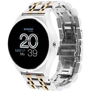 X-WATCH JOLI XW PRO dames smartwatch met bloeddrukmeting, fitness watch-shhiny zilver 54059