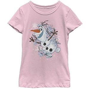 Disney meisjes Frozen - Olaf Dream T-shirt T-Shirt Rosa XS