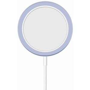 Draadloze snelle MagSafe magnetische oplader voor Apple iPhone iPad AirPods Case Full Body Case-Lichtpaars