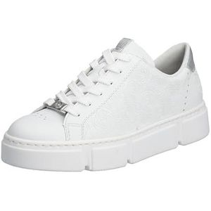 Rieker N5904 Sneakers voor dames, wit, 36 EU