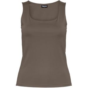 PIECES Pcneja Sl Reversible Top Noos Bc Tanktop voor dames, Morel, L