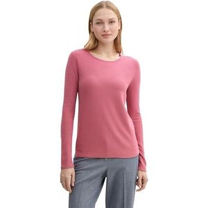 TOM TAILOR Gebreide damestrui met ronde hals, 21181 - Wijnroze, XL