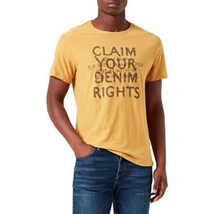 Blend Heren 20714561 T-shirt, 161139/Amber Gold, S